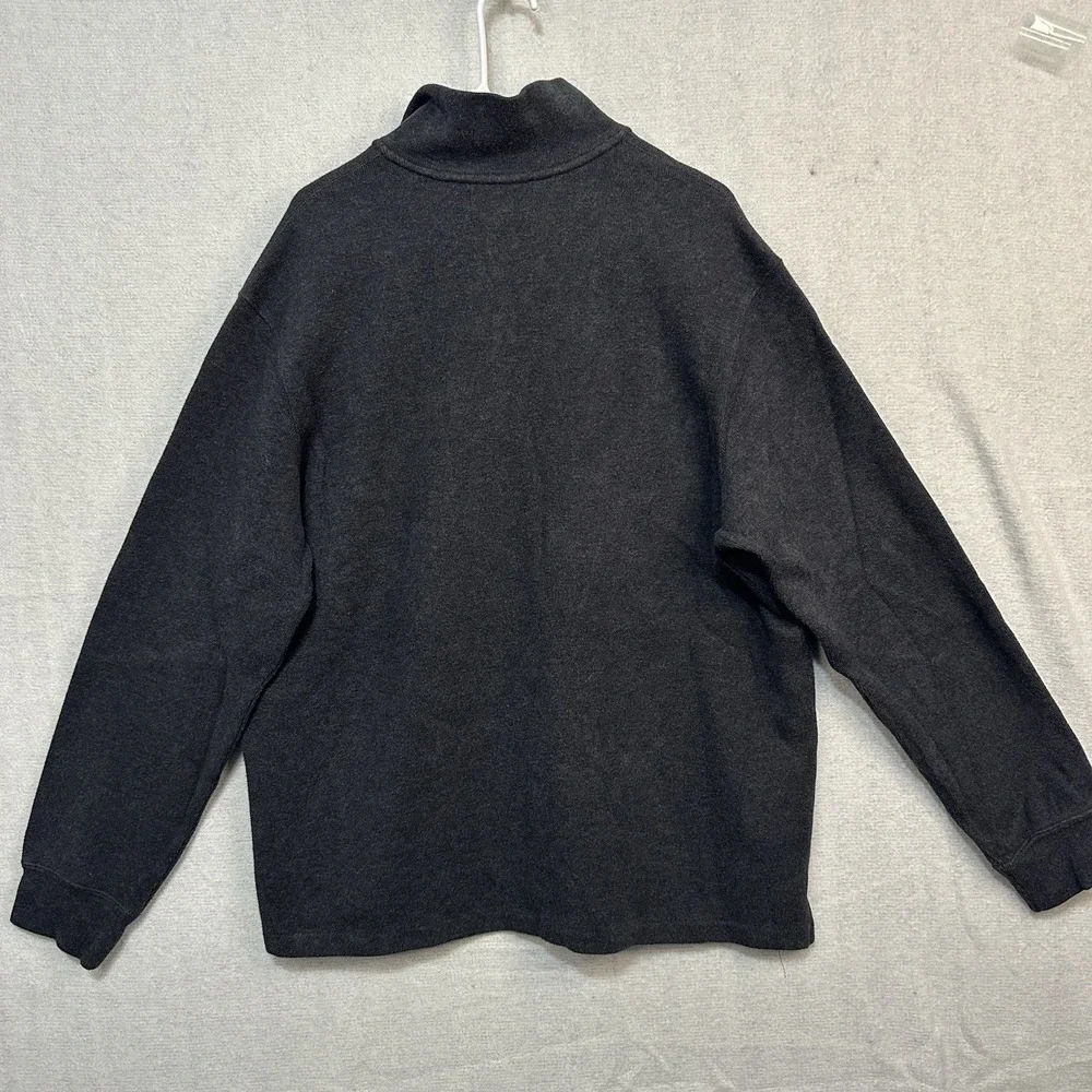 Polo‎ By Ralph Lauren Men's XL Black Pullover Sweater  Maroon Pony Cotton
